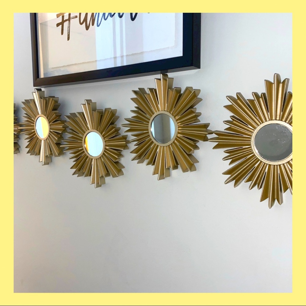 Sunburst Mirrors - Set of 5